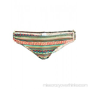 Deep Blue Swim Adult Green Multi Color Aztec Print Side Ring Bikini Bottom Womens XS-XL B07FQR9C7C